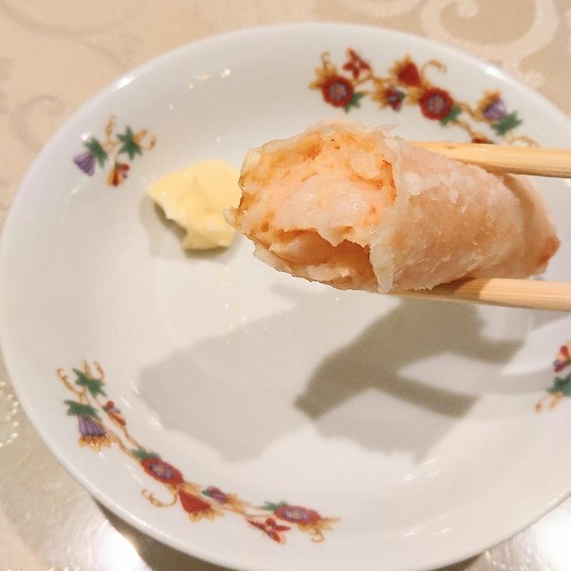 元祖海老のウエハース巻き揚げ(菜香新館)