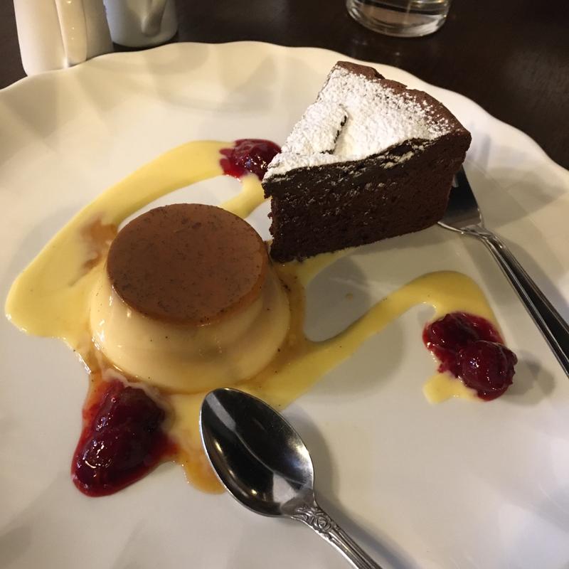 プリンとガトーショコラ(カフェサンク【カフェ/ランチ】個室貸切ディナー)