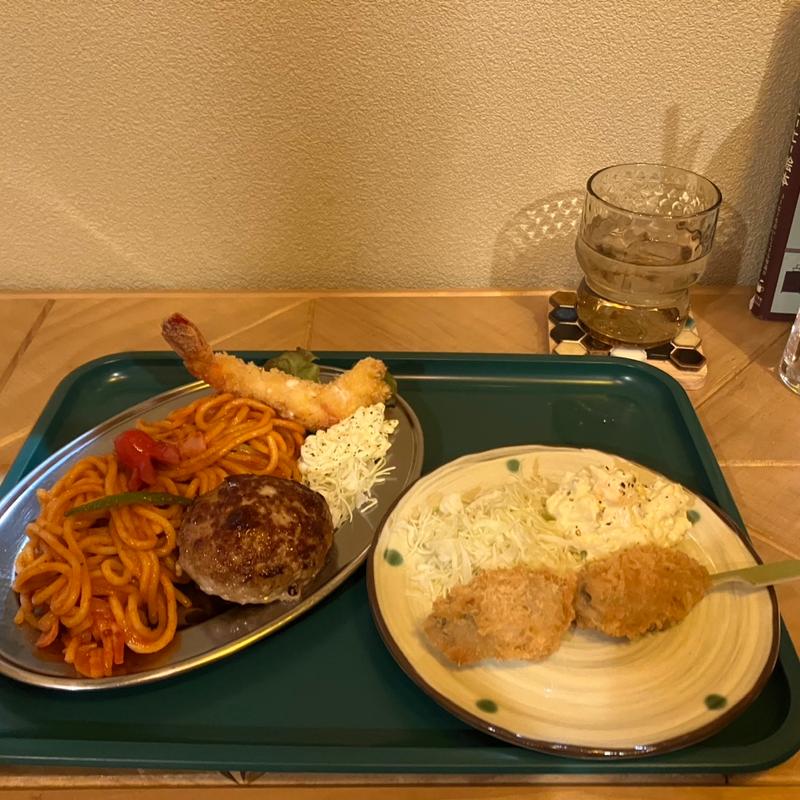 トンガリセット　カキフライ串(食堂 トンガリボウヤ)