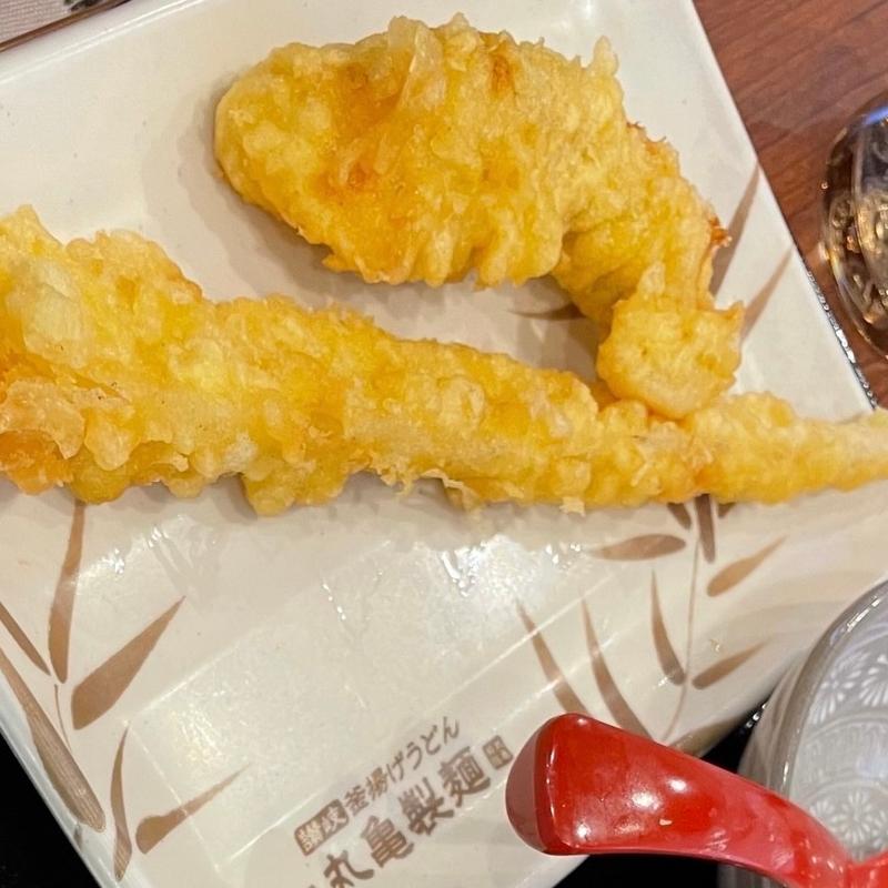 あんこうの天ぷら(丸亀製麺アーバス東千田ショッピングモール)