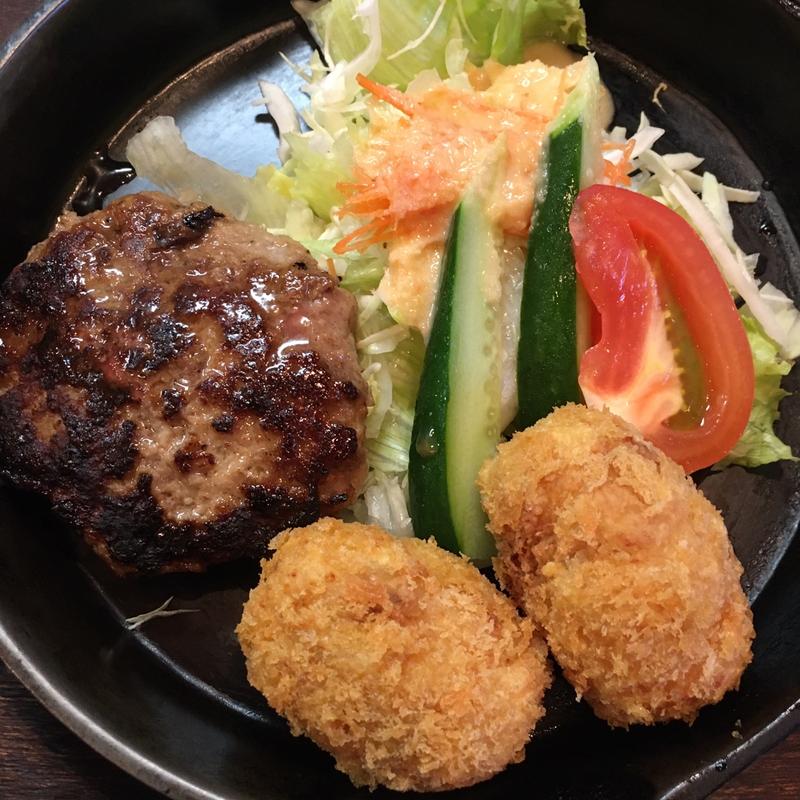 コロッケ＆ハンバーグ(グリル ふらいぱん )