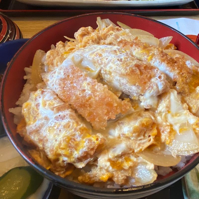 カツ丼（そば提灯、たぬきそば付き）(ふじや)