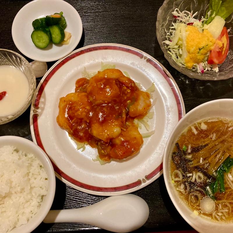 お好みランチ（エビチリ、ミニラーメン）(三元閣 )