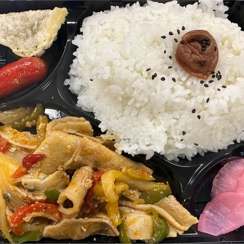 豚肉オイスターソース炒め弁当(お弁当屋さん)