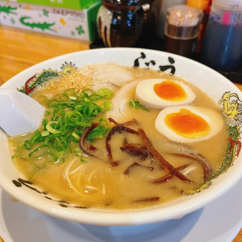 博多とんこつらーめん(細麺)(博多らーめんうしじま東野店)