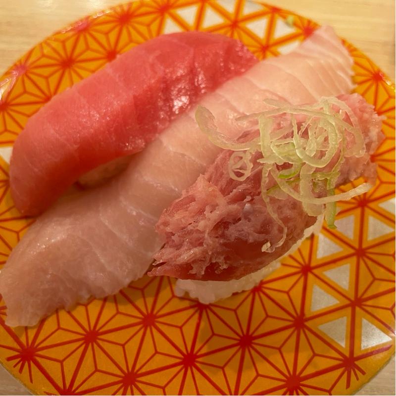 マグロ3種握り(回転寿し トリトン 東京スカイツリータウン・ソラマチ店)