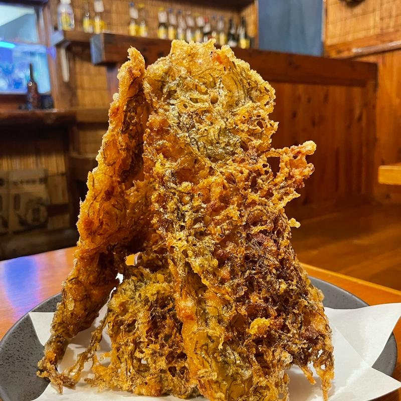 モズクの天ぷら(あずさ丸)