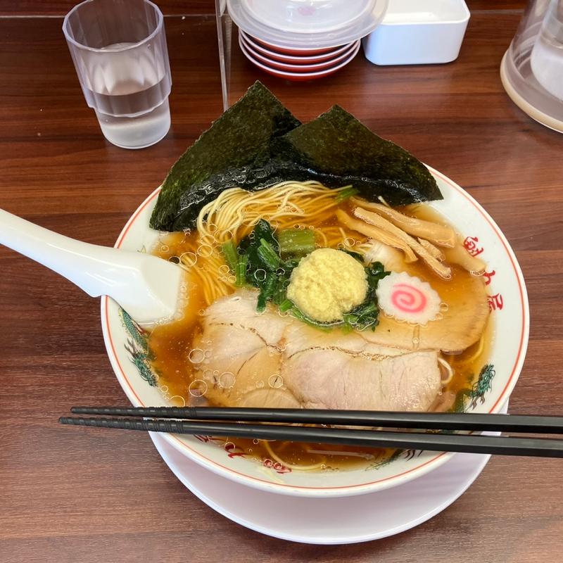 生姜醤油ラーメン(京都北白川ラーメン魁力屋 茨木店)