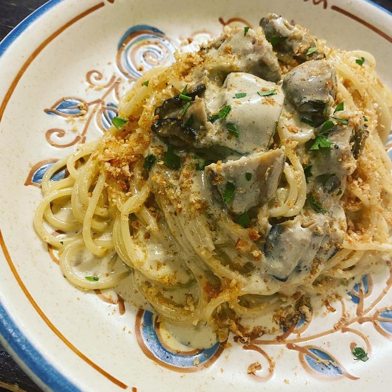牡蠣のクリームパスタ(ドルチェ)