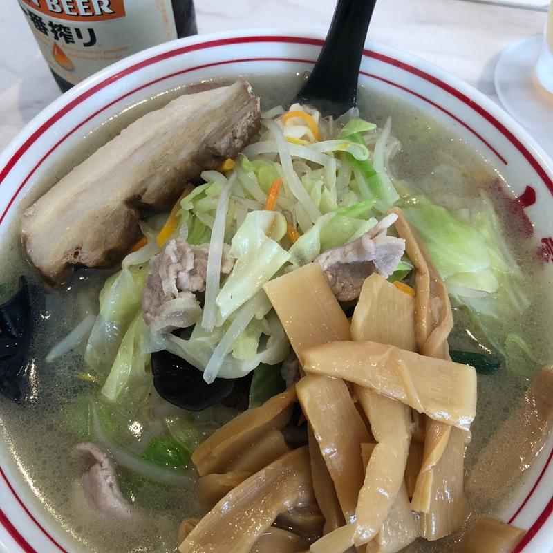 タンメン　メンマトッピング(蒙古タンメン中本 熊谷)