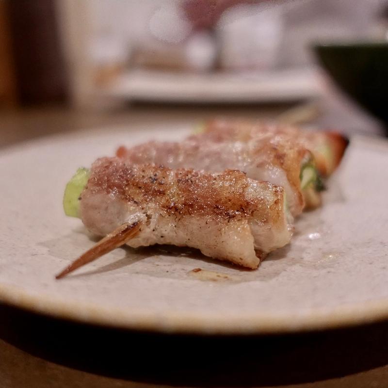 アスパラ肉巻(焼鳥 我妻)