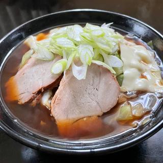 チーズチャーシュー麺(スパイシー黒醤油味)(ベルクス 東墨田店)