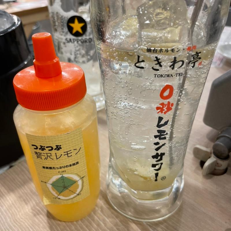 レモンサワー飲み放題(0秒レモンサワー 仙台ホルモン焼肉酒場 ときわ亭 名駅三丁目店)