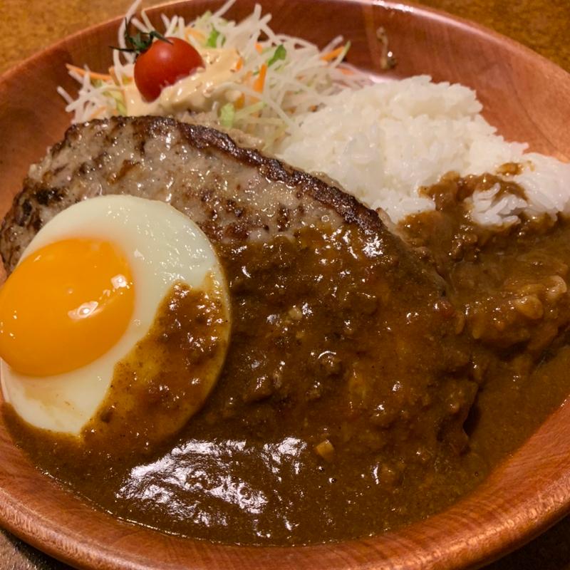 エッグカレーバーグディッシュ(びっくりドンキー 奈良学園前店 )