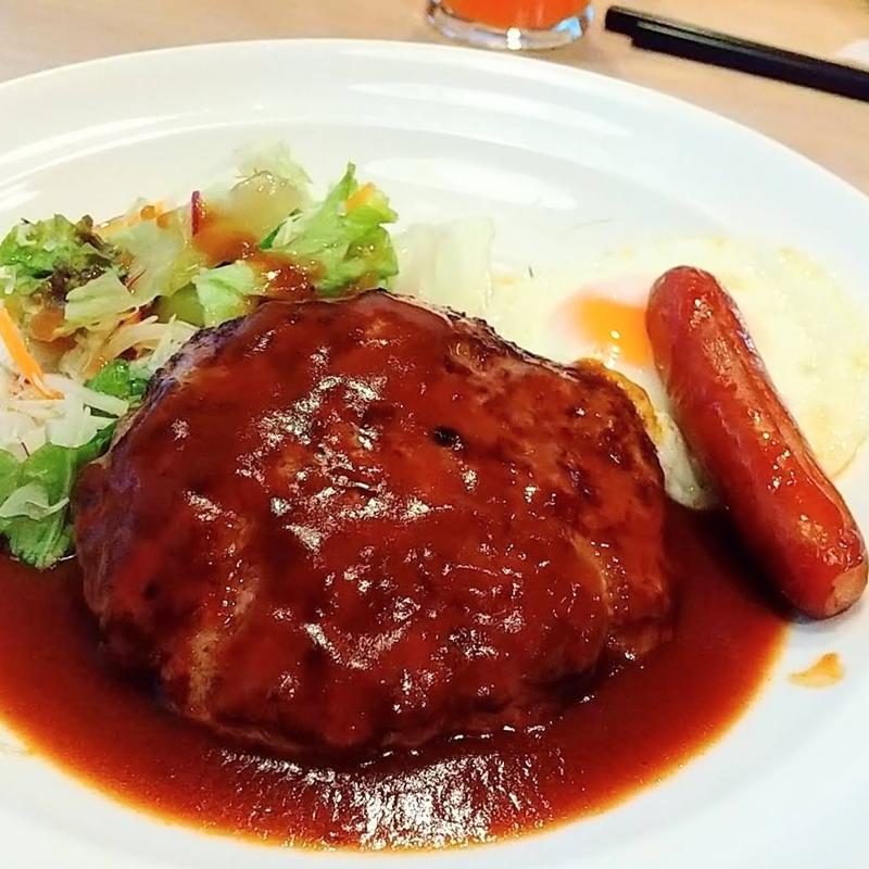 モーニングセットハンバーグ(ガスト 竹の塚店 )