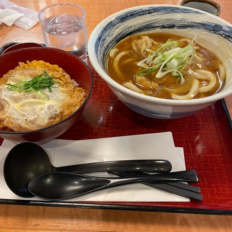 カツ丼カレーうどんセット(自家製麺 杵屋 さいたま新都心店)
