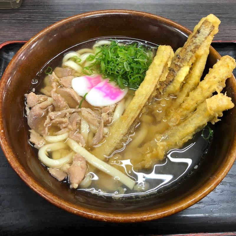 かしわごぼ天うどん(資さんうどん 苅田店)