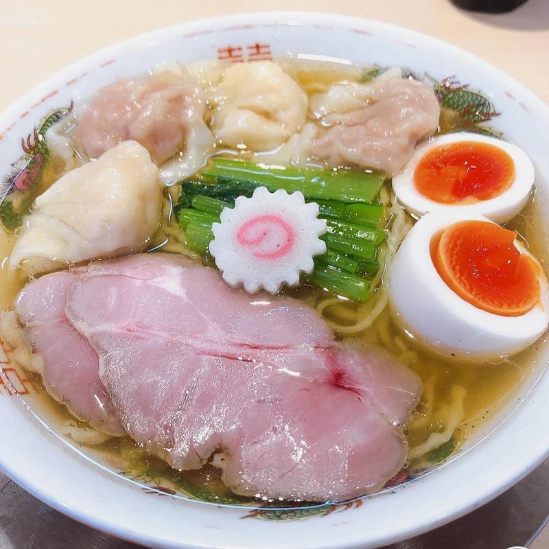 全部入りワンタン麺 白だし(キング製麺)