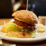 イチオシ湯のみちバーガー(道後の町屋)