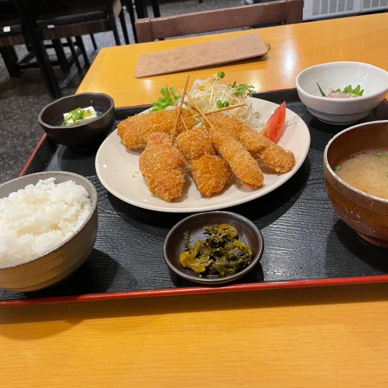 串カツ定食(富士や)