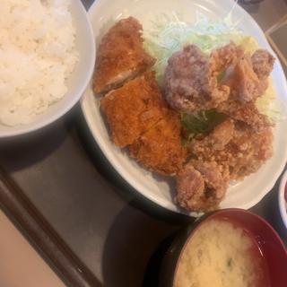 チキン・チキン定食(たぬき)