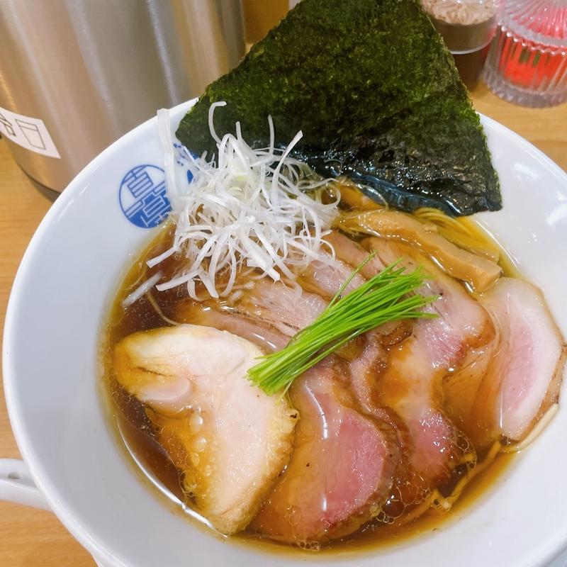 超地鶏ラーメン、トッピングの吊し焼き(麺屋真星)