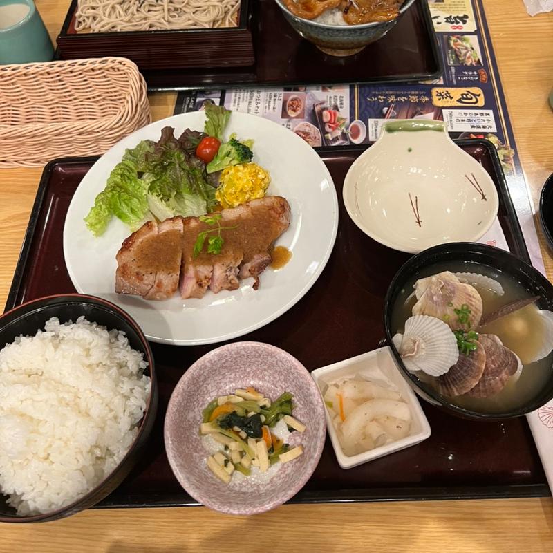 富良野産厚切りローストポーク(とんでん 春日部増富店)