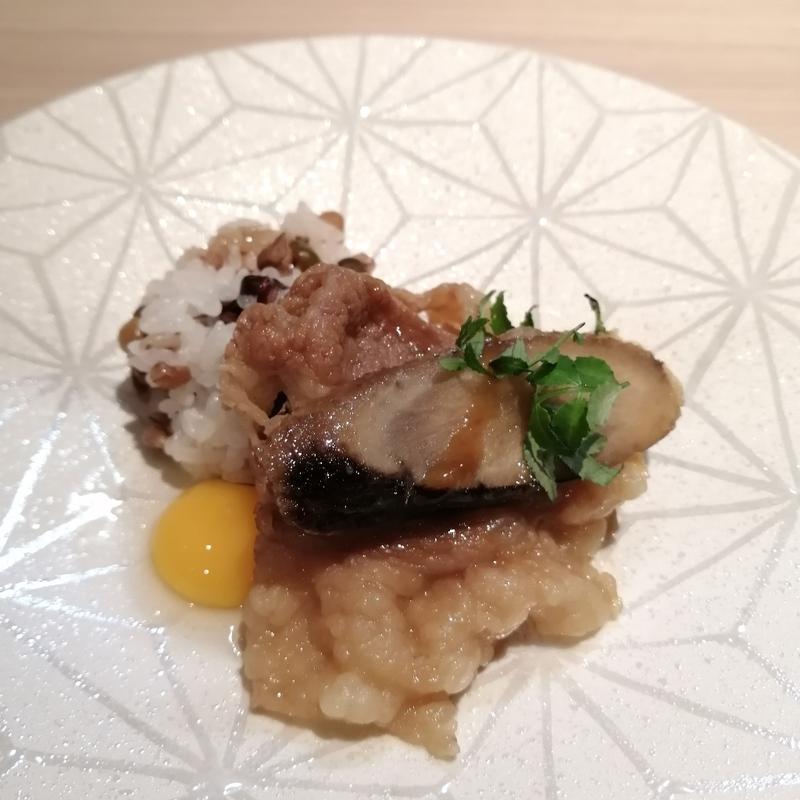 十六穀米 山椒と牛蒡の牛すきのせ(喰心-meat Dining- （クウシン）)