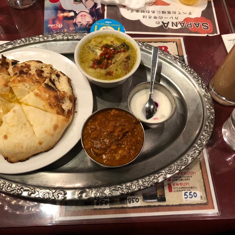 チーズナンセット(アジアンダイニングバーSAPANA秋葉原UDX店)