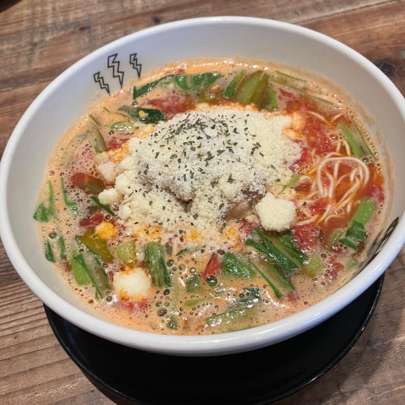 トマトパスタのようなラーメン（オリジナル濃厚チーズ）($nooup®︎ 鹿屋店)