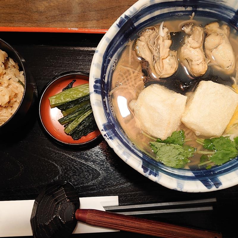 牡蠣もちそば定食(そじ坊 イトーヨーカドー大井町店 （そじぼう）)