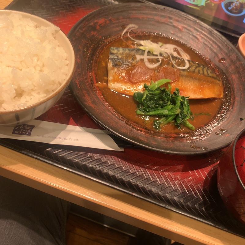 さばの味噌煮定食(大戸屋ごはん処 自由が丘南口店)