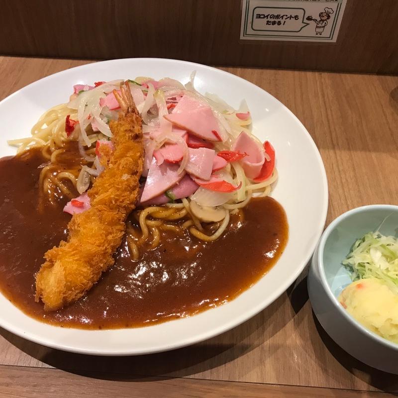 ミラネーゼ＋海老フライ(ヨコイ KITTE名古屋店)