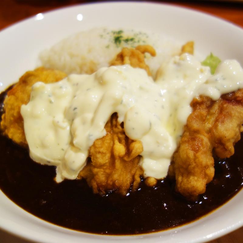 欧風カレー650円＋チキン南蛮トッピング500円(キッチンREST)