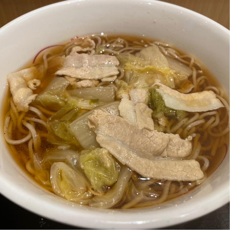 柚子胡椒香る 豚肉白菜そば(いろり庵きらくそば 五反田)