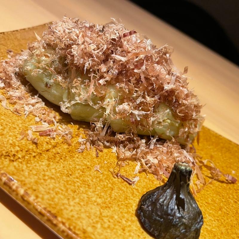 ナス焼き(炭火串焼ヒヨク之トリ 水道橋店)