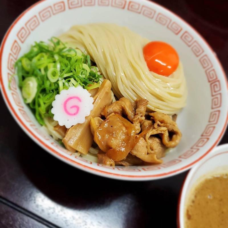 肉玉つけ麺(元祖 肉玉そば越智)