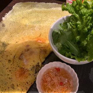 バインセオとミニフォーセット(バインセオ サイゴン 有楽町店 )