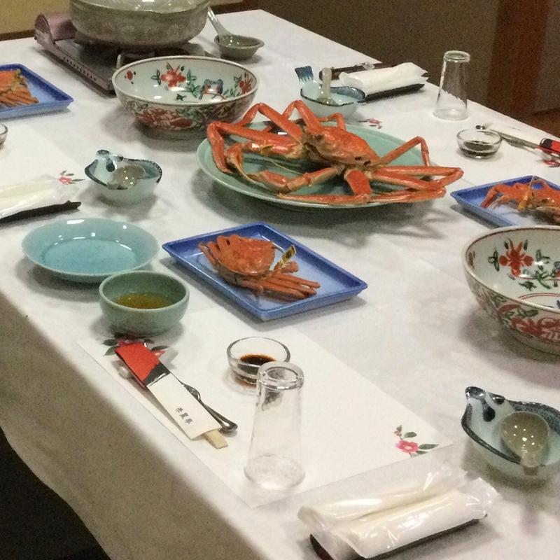 一日一組予約限定の蟹コース(ホテル赤星亭)