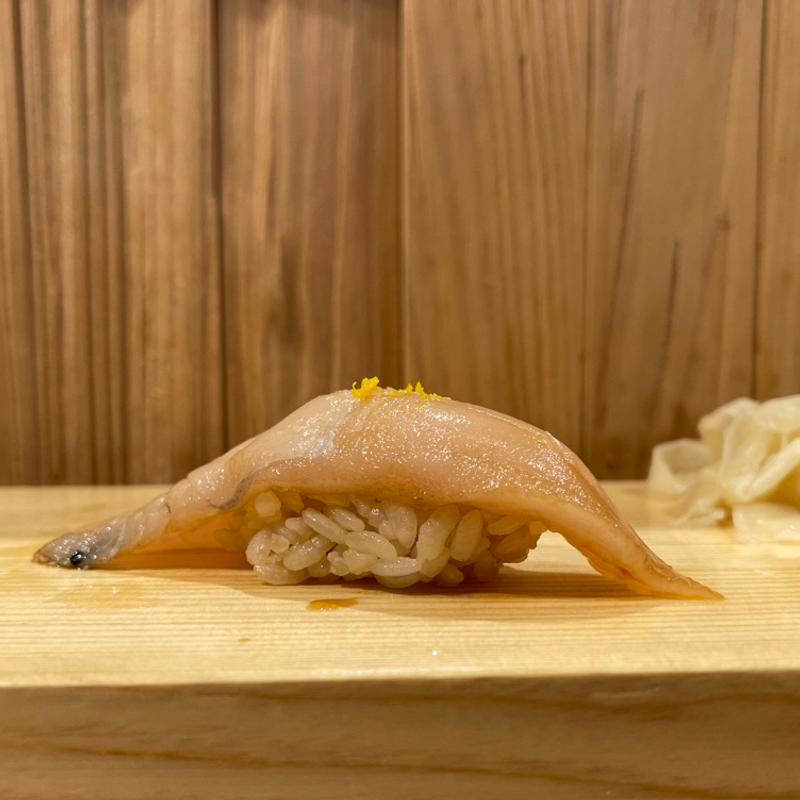 さよりの漬け(鮨屋とんぼ 栄店)