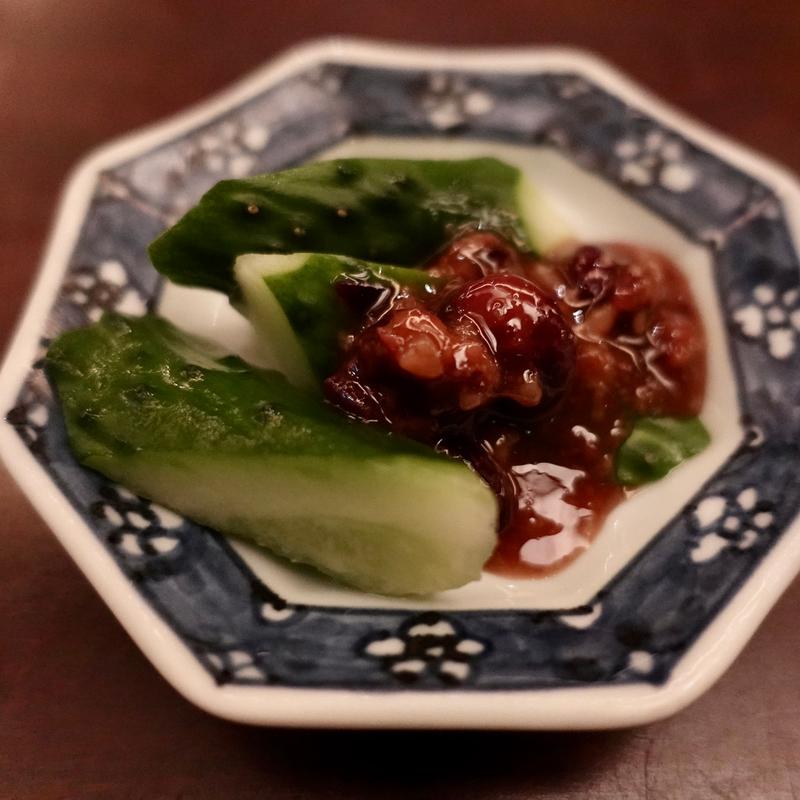 きゅうりの醤油もろみ(旨酒・料理 酢重ダイニング)