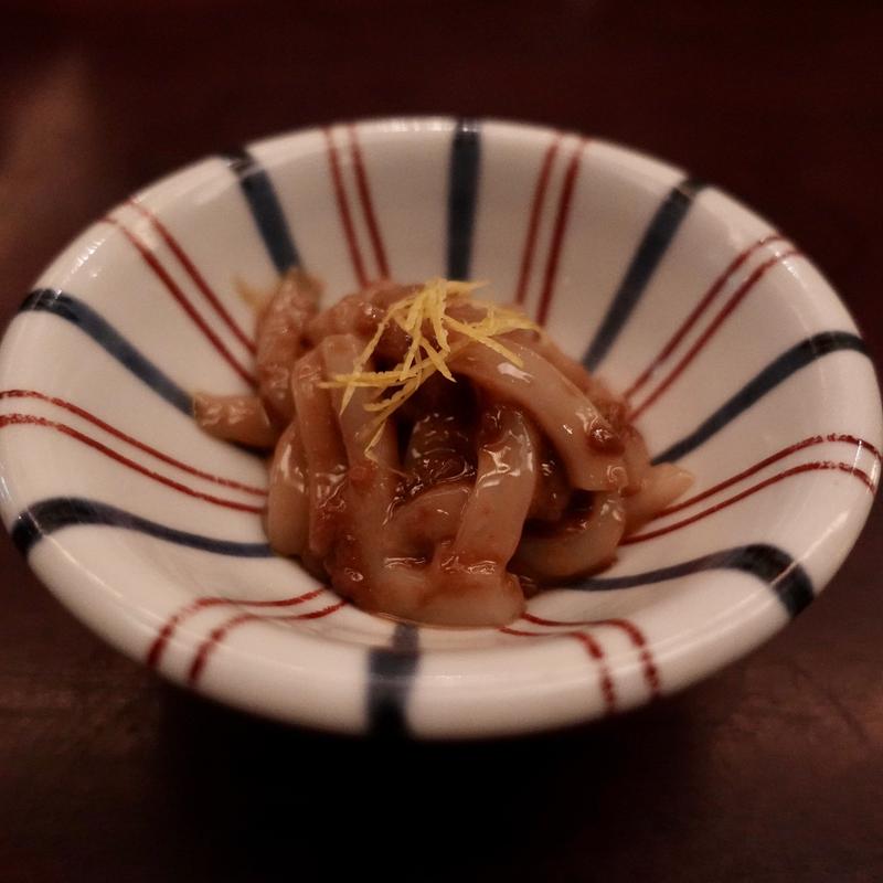 イカの醤油麹和え(旨酒・料理 酢重ダイニング)