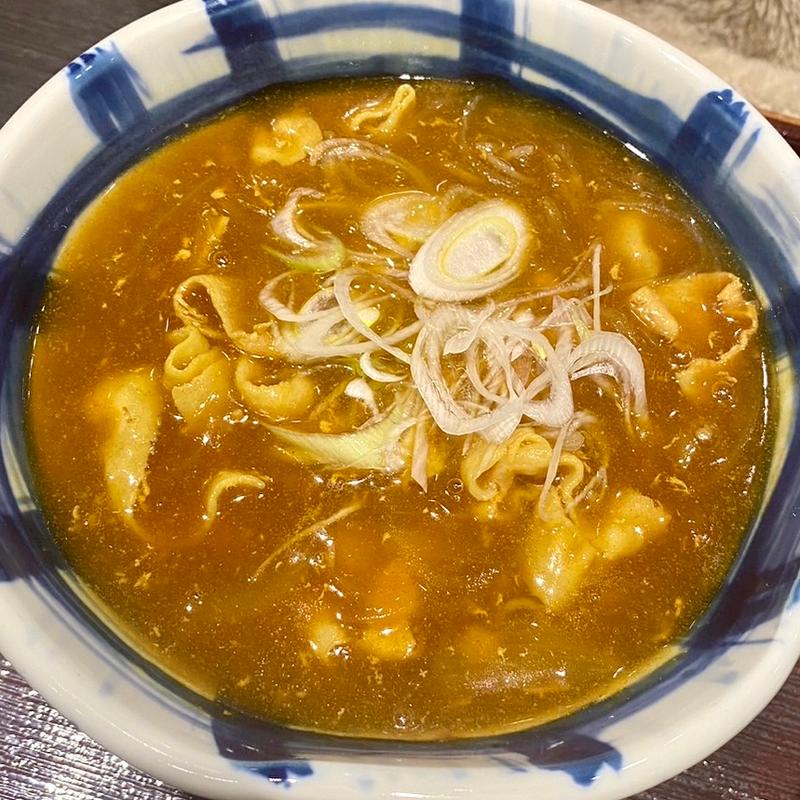 カレー南蛮（かつ丼と選べるそばの定食）(信州そば処 そじ坊 広島廿日市ゆめタウン店)