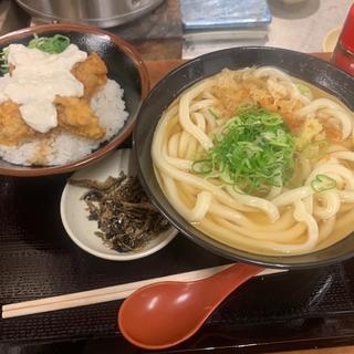 タル鶏天丼セット(いぶきうどん 吉祥寺店)