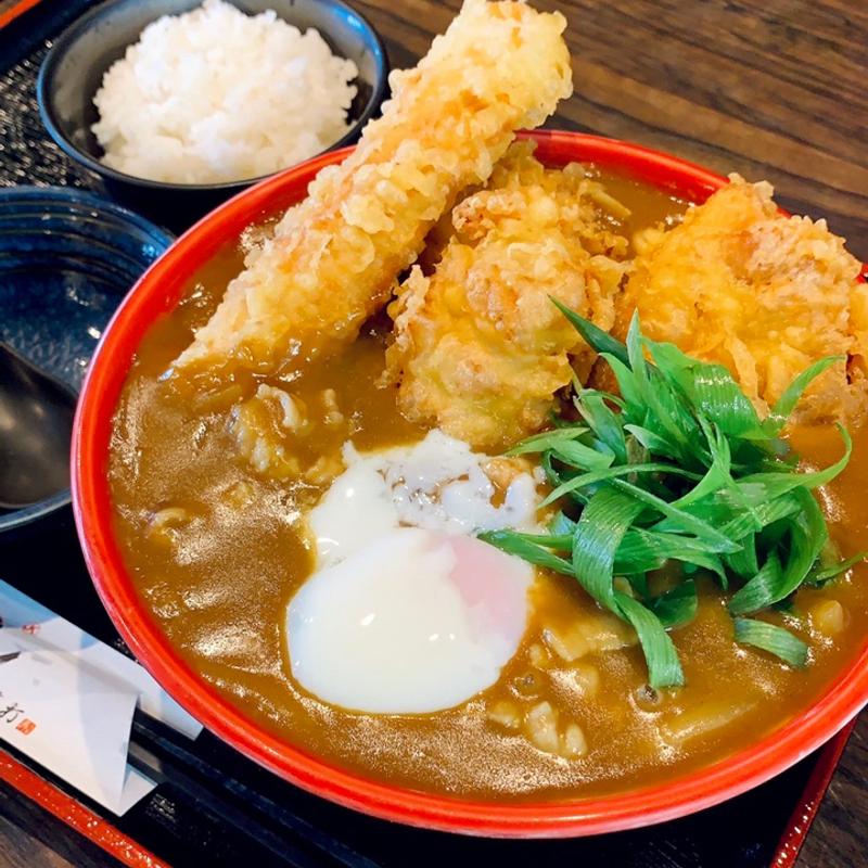 とり天カレーうどん(三ツ島真打)