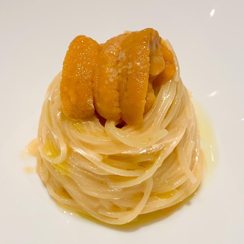 雲丹の冷製カッペリーニ(CILQ -シルク- 表参道)