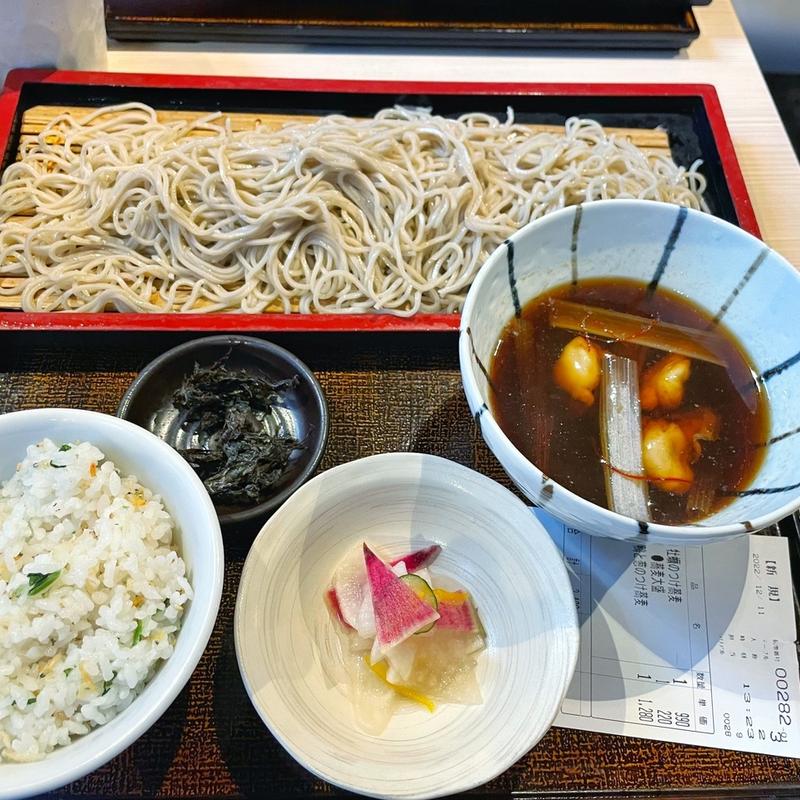 広島産牡蠣のつけ蕎麦(そば吟 大森店)