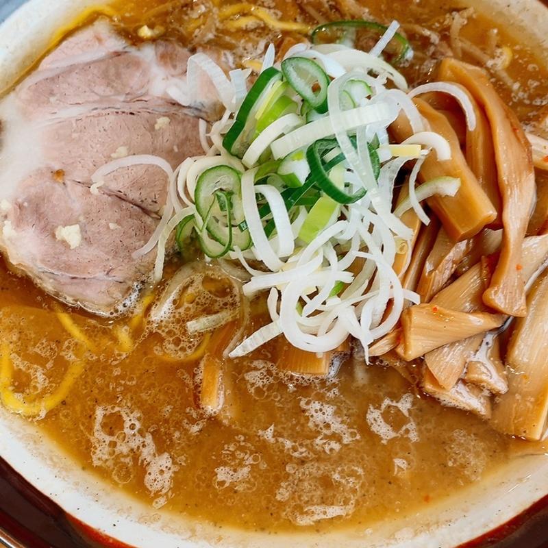 味噌ラーメン　しなちくトッピング(すみれ 里塚店)
