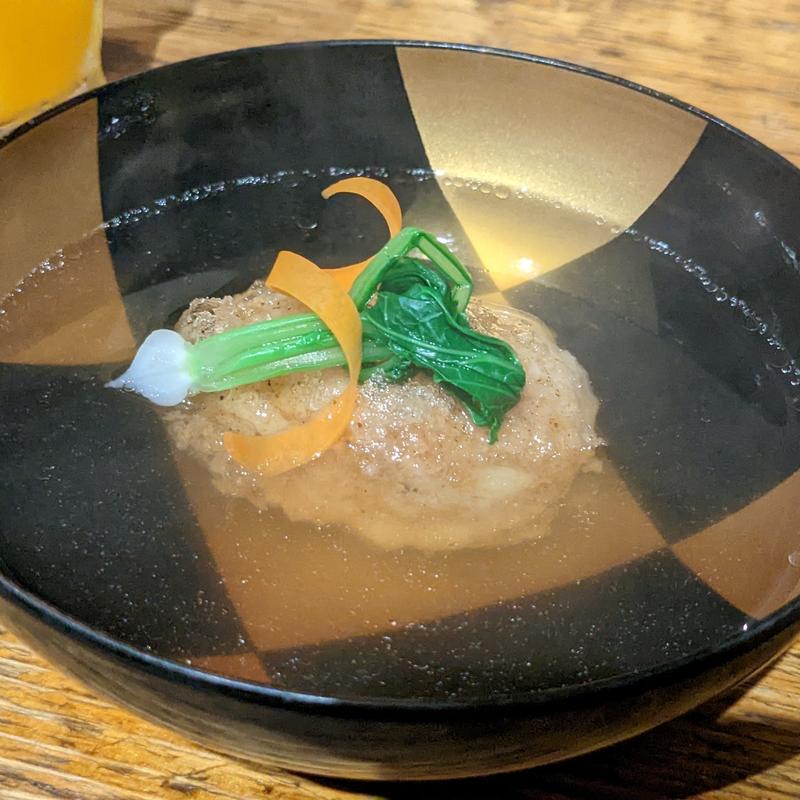 胡麻豆腐の御椀(立呑み とだか)