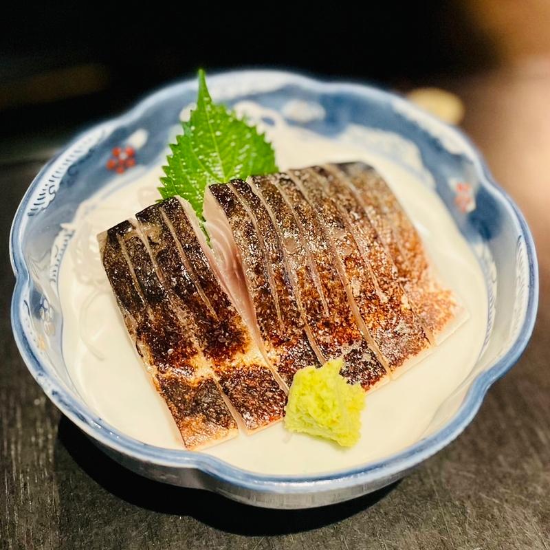 炙りトロサバ刺し(寿し和 和香苑)